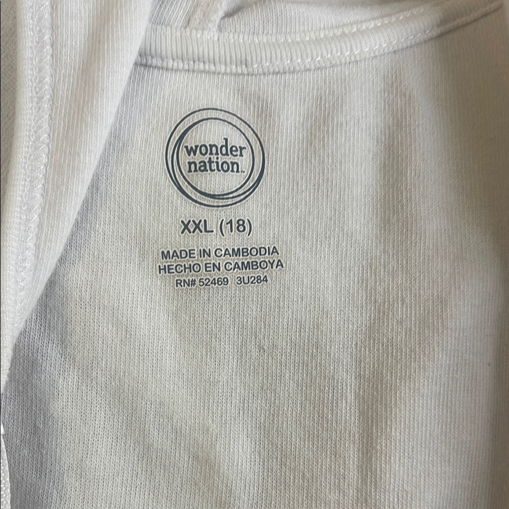 Wonder Nation Girls' Swim Coverup XXL White #6 🏷️ - Picture 3 of 5